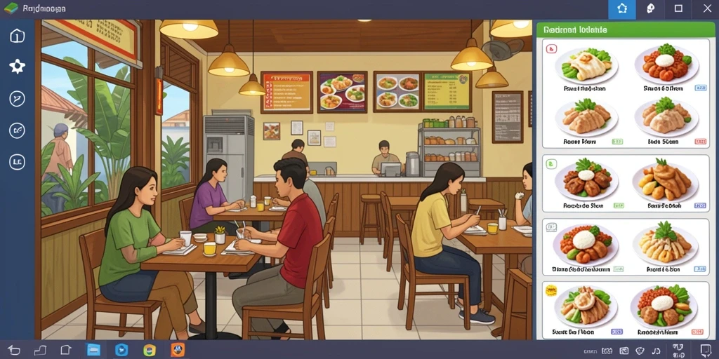 Tangkapan layar yang memperlihatkan sistem peningkatan karakter.