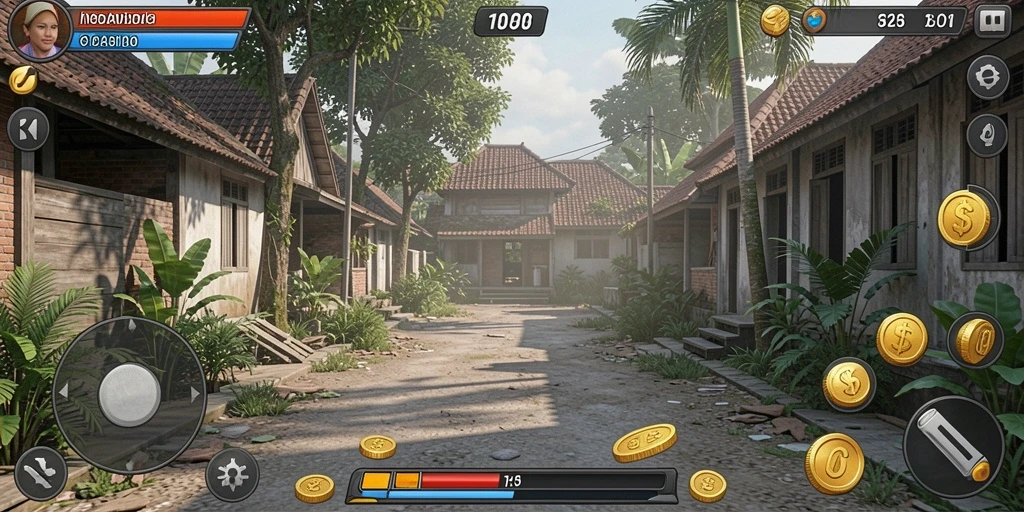 Lingkungan permainan yang kaya dan beragam.