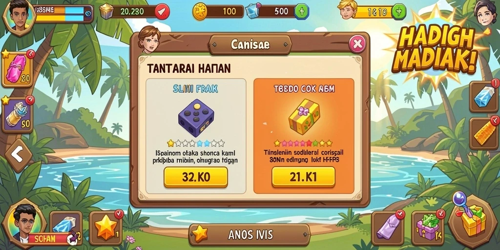 Grafis cerah yang memanjakan mata selama bermain.