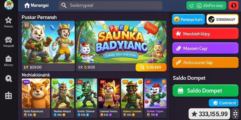 Fitur sosial untuk bermain bersama teman.