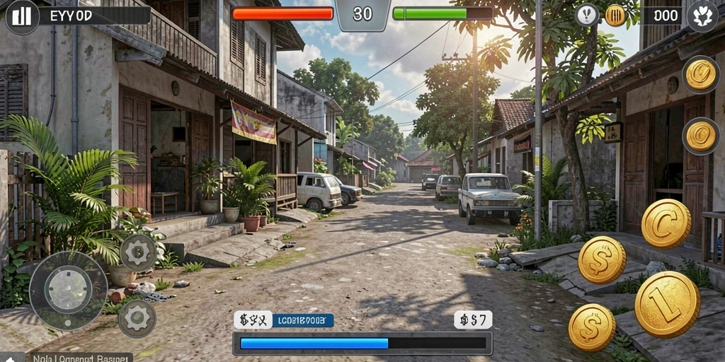 Pengaturan karakter yang beragam dan menarik.